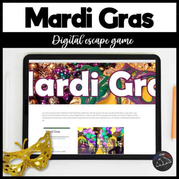 Mardi Gras digital escape game