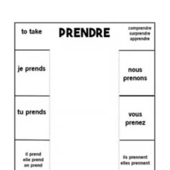 French Irregular verbs Interactive Notebook