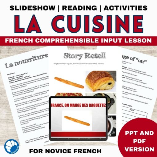 French food comprehensible input lesson