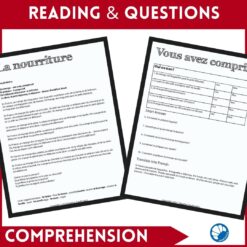 French Food Comprehensible Input Lesson