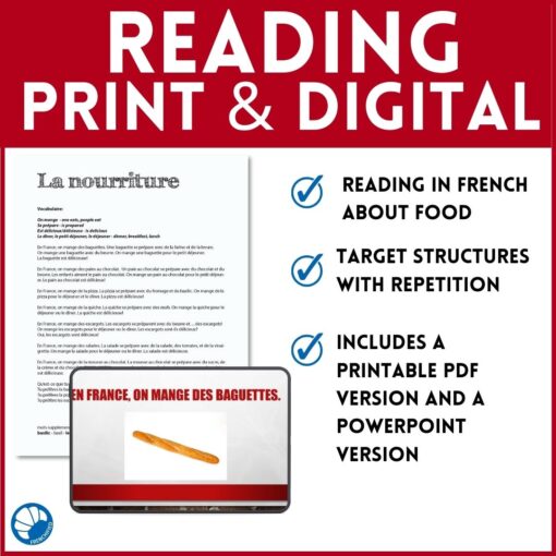 French Food Comprehensible Input Lesson - Image 4