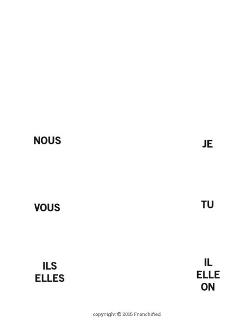 French Irregular verbs Interactive Notebook