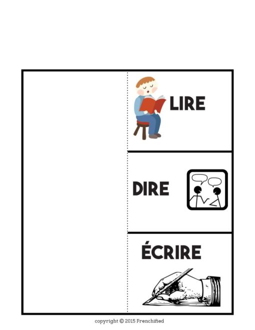 French Irregular verbs Interactive Notebook