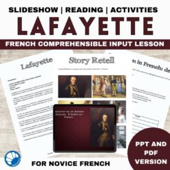Lafayette French comprehensible input lesson