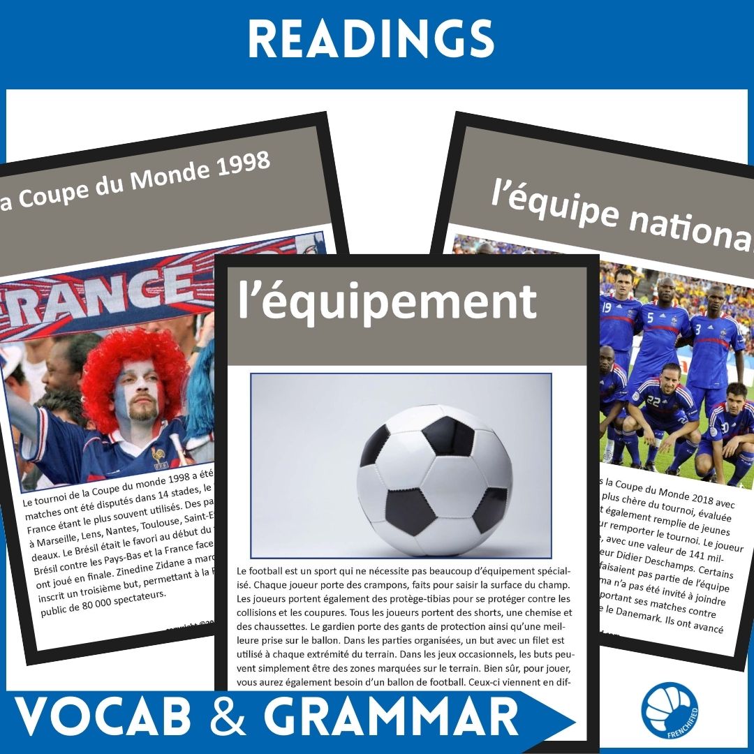 Le Football French reading Soccer reading comprehension & activity unit 3 Le Football French reading Soccer reading comprehension & activity unit - Image 3