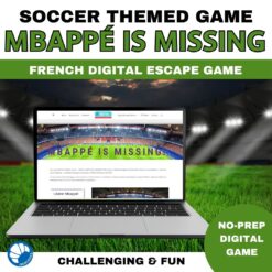 French soccer digital escape game