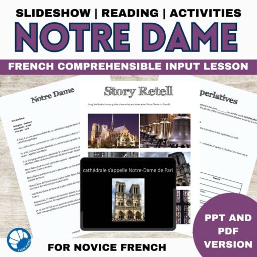 Notre Dame French comprehensible input
