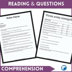 Notre Dame French Comprehensible Input Lesson