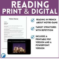 Notre Dame French Comprehensible Input Lesson