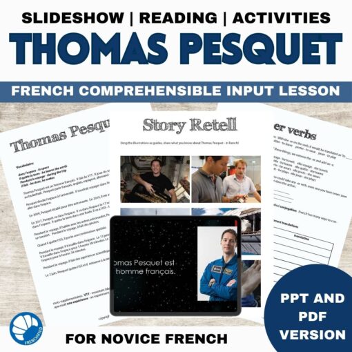 Thomas Pesquet French reading