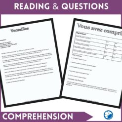 Versailles French Comprehensible Input Lesson