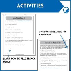 French cuisine cultural activity unit 8 French cuisine cultural activity unit