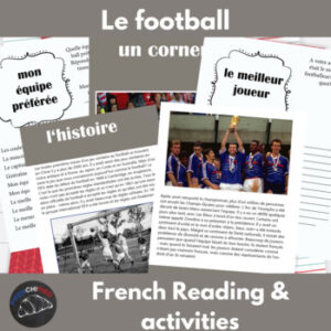 Le Football French reading & activity unit