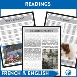 Alternative view of French houses and apartments cultural unit
