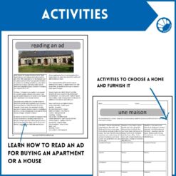 French houses and apartments cultural unit