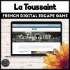 Toussaint French Halloween digital escape game