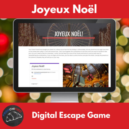 French Christmas digital escape game