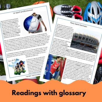 Le Sport en France French readings and activities