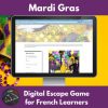 Make learning about Mardi Gras interesting with this no-prep Mardi Gras digital escape game. 