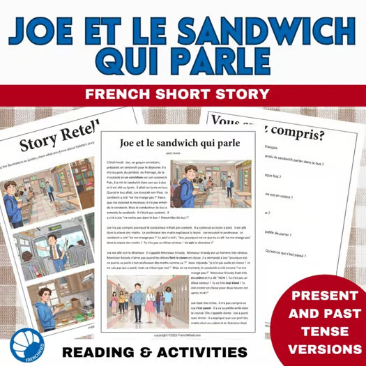 Joe and the Talking Sandwich French short story