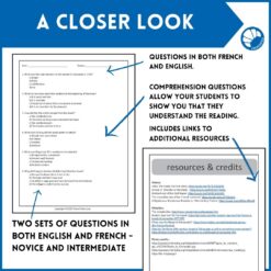 The Beast of Gevaudan French reading activity