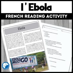 Ebola French reading activity