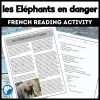 Elephants in Danger French reading