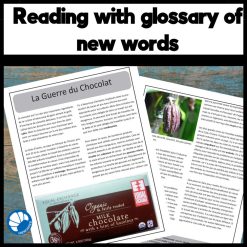 Alternative view of La Guerre du Chocolat French reading
