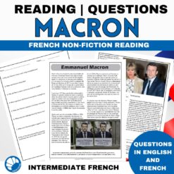 Emmanuel Macron French reading