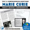 Marie Curie French reading