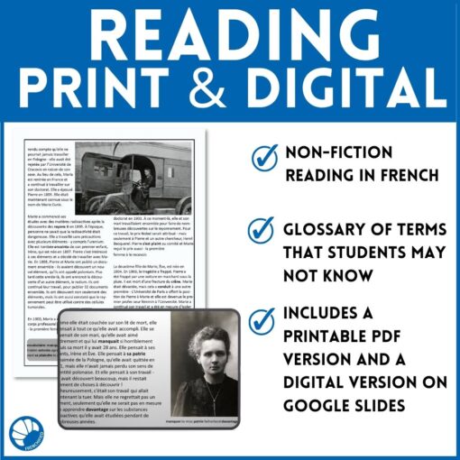 Marie Curie French reading - Image 3