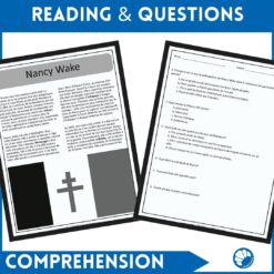 Nancy Wake French reading activity 7 Nancy Wake French reading activity