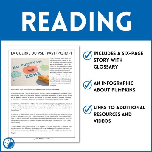 La Guerre du Pumpkin Spice Latte French short story for intermediate/advanced French learners - Image 4