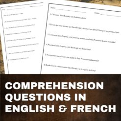 Antoine de Saint Exupéry French reading activity