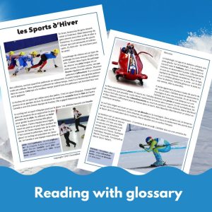 French Winter sports activities - Les sports d'hiver