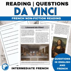 Leonardo da Vinci French reading