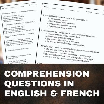 Joan of Arc French reading activity 3 Joan of Arc French reading activity - Image 3