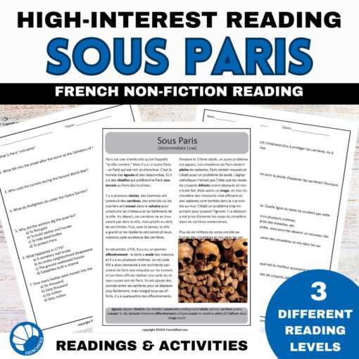 Sous Paris French reading