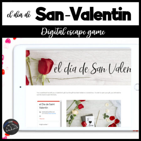 Spanish Valentine digital escape game