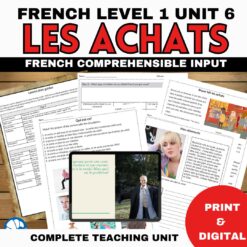 French comprehensible input unit 6
