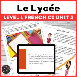 French comprehensible input unit 3