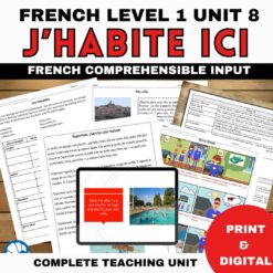 French comprehensible input unit 8