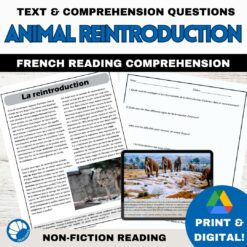 Extinct animal reintroduction French reading