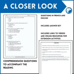 CRISPR French reading comprehension activity 9 CRISPR French reading comprehension activity