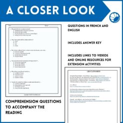 The Cathars French reading comprehension activity