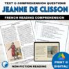 Jeanne de Clisson French reading activity