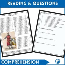 Jeanne de Clisson French reading activity