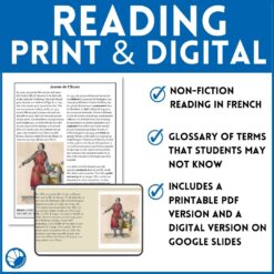 Jeanne de Clisson French reading activity