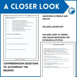 Jeanne de Clisson French reading activity