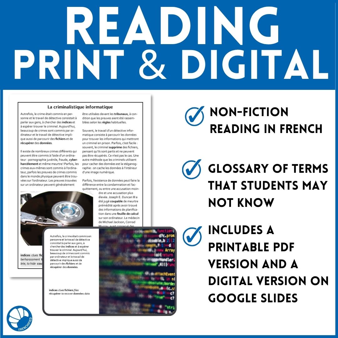 Data forensics French reading activity 4 Data forensics French reading activity - Image 4
